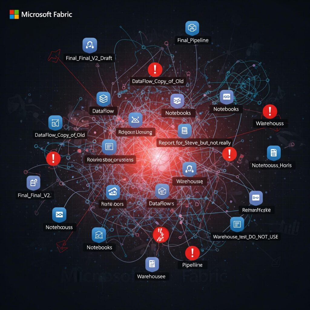 The 12 Most Common Microsoft Fabric Anti-Patterns We See Across Every Assessment Lack of Fabric Component Naming Conventions