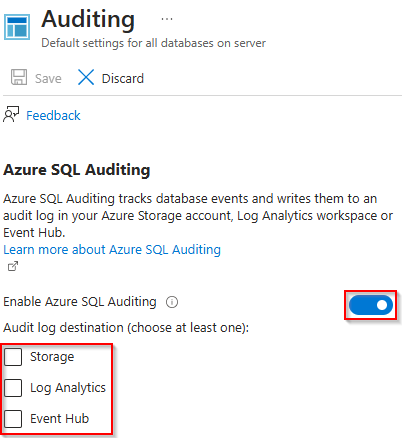 Azure Deprecating TLS 1.0 and 1.1 Azure SQL Auditing