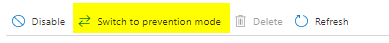 Deploying Azure Front Door with a Web Application Firewall using Custom Rules Switch to Prevention Mode
