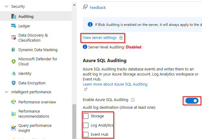 Azure Deprecating TLS 1.0 and 1.1 Auditing View Server Settings
