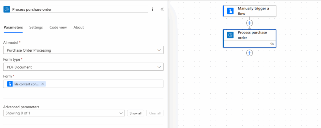 Automated Purchase Order Processing with Microsoft Power Automate and AI Builder Process Docs AI Builder